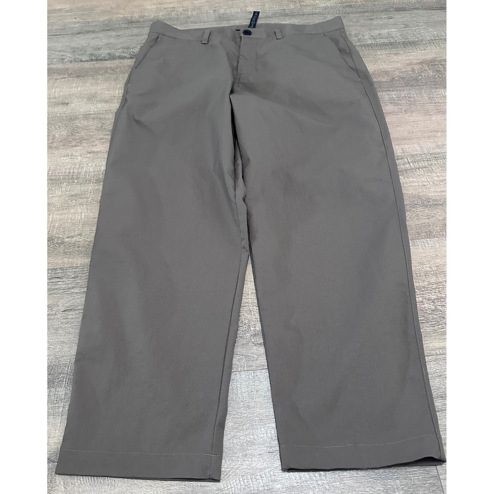 Lululemon Men's ABC Classic-Fit Pant 36 Dark Olive Grey Chino